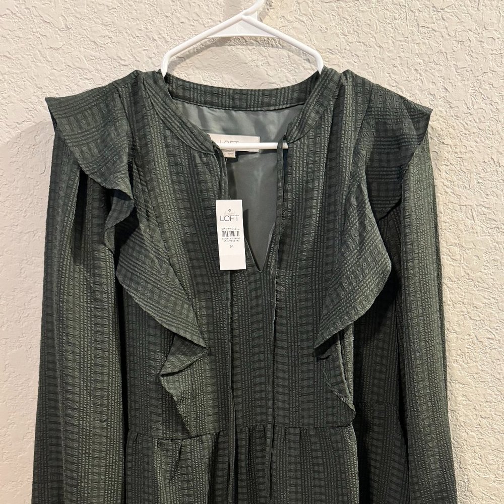 Loft Flutter Sleeve Dress, New with Tags